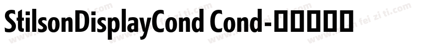 StilsonDisplayCond Cond字体转换